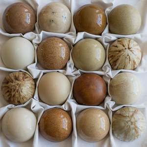 Sale: Ceramic Dome White/Brown Collection