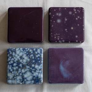 Ceramic Checkers Sunset Collection #2