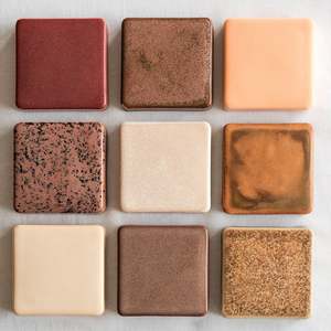 Individual Checkers: Ceramic 9 Checkers Sunset Collection #2