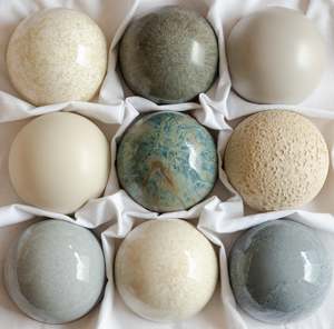 9 Piece Ceramic Dome Sets: Ceramic Dome Coastal Haze Collection