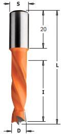 Drills: Drill 8.0mm x 57mm TCT L/H Dowling