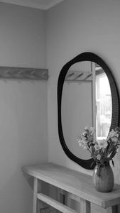 Hinza: Verona Abstract Mirror Antique Brass Wall Mirror NZ