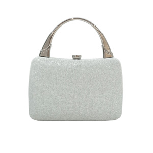 Camille Metal Handle Clutch Bag