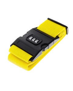 Wallets Accessories: Suitcase Belt with Number Lock - Yellow