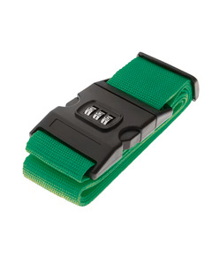 Wallets Accessories: Suitcase Belt with Number Lock - Green