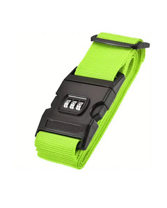 Wallets Accessories: Suitcase Belt with Number Lock - Lime Green