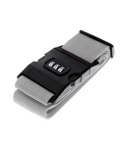 Suitcase Belt with Number Lock - Grey