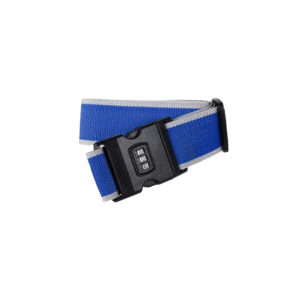 Suitcase Belt with Number Lock - Blue / Grey