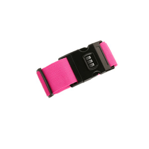 Suitcase Belt with Number Lock - Pink