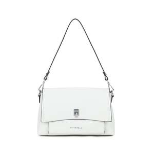 Leather: Clara Leather Crossbody Bag - White