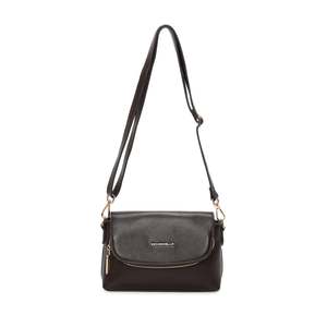 Carla Leather Crossbody Bag - Coffee