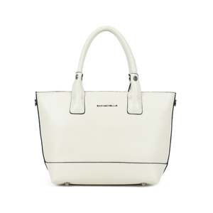Mara Small Leather Tote Bag - Cream