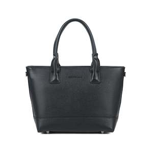 Leather: Mara Small Leather Tote Bag - Black