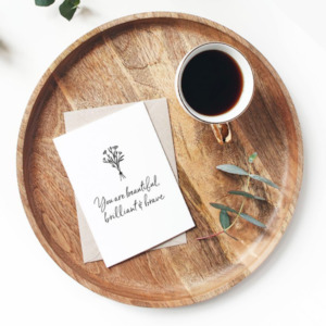 Greeting Cards: Greeting Cards - You are beautiful, brilliant and brave