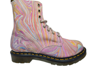 Sale: Dr Martens - 1460 Pascal Marbled Suede Lace-up boot
