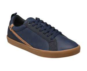 Cannon Mens Vegan Leather Shoes Navy