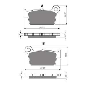 Braking: Brake Pads Goldfren GF346 - K5
