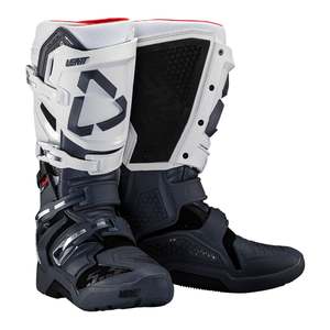 Boots: Leatt 5.5 FlexLock Enduro Boot - White