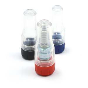 Workshop Accessories: DRC SPARK PLUG PROTECTOR B-TYPE CLEAR/RED