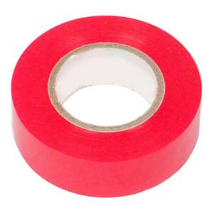 TAPE PVC 18mm X 6.5Mtr RED Each - STEEL GRIP