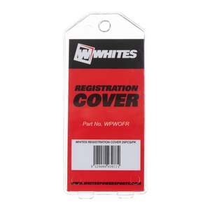 Workshop Accessories: Whites Registration Cover - Single Piece / One Only