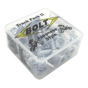 Bolt Motorcycle Hardware: BOLT JAPANESE TRACK PACK RETAIL 6 PACK -- SAVE 20%