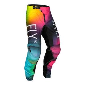 Fly Racing: FLY Racing Youth Kinetic Pants - Fuscia / Electric Blue / Hi-Vis