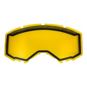 Fly Racing: FLY '19- DUAL LENS W/VENTS AND POST YELLOW
