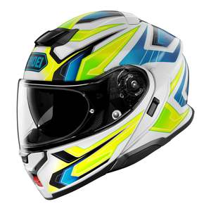 Road Helmets: Shoei Neotec 3 Helmet Anthem TC-3 - Yellow / Blue