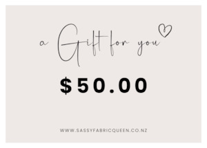 Retail Fabric: Gift Card