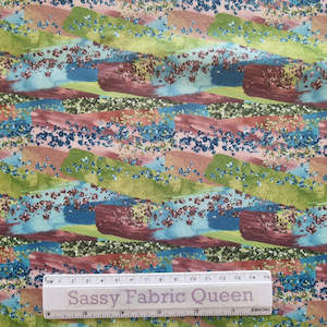 Sweatshirt: Green Brushstrokes Sweatshirt ***DESTASH***