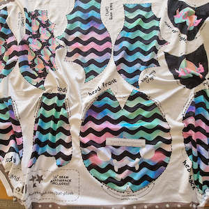 Squish: F*ck Bat Plushie cut-and-sew panel OVERSIZED 1meter – Squish