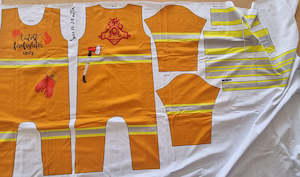 Panels: Cutest firefighter ever panel 1meter – Cotton Lycra 220