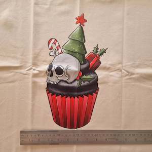 Creepmas Cupcake 50cmx50cm panel - Cotton Lycra 220