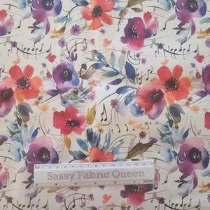 Cotton Drill: Music Flowers 011 - Cotton Drill