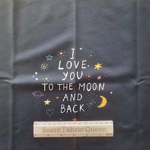 I Love You to the Moon 50cmx50cm panel - Athletic Performance