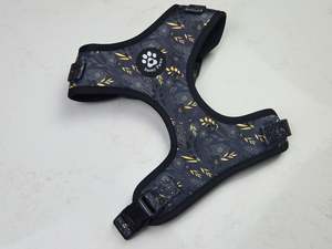 Adjustable Dog Harness - Midnight Blossom