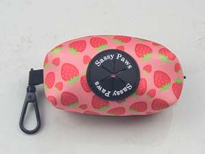 Pick Up Bags: Pick Up Bag Holder - Strawberry Field