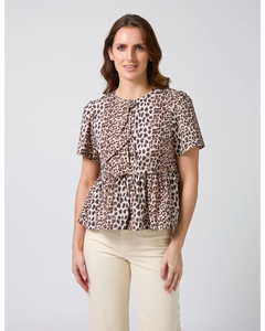 Stella + Gemma Leopard Eva Blouse - Sassy Sadie