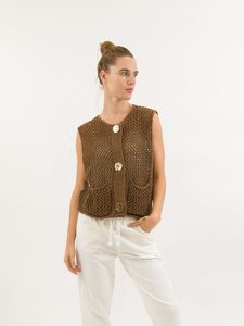 Products: Worthier Chocolate Etta Vest - Sassy Sadie