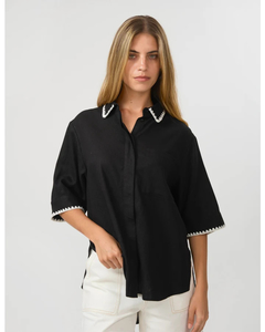 Stella + Gemma Mischa Blouse Black Sassy Sadie