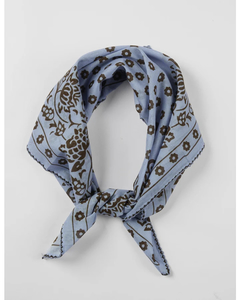 Stella + Gemma Cotton Square Scarf Denim Sassy Sadie