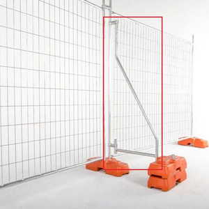 Temporary Fence Brace for High Winds