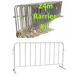 24m Pedestrian Construction Barrier Kit