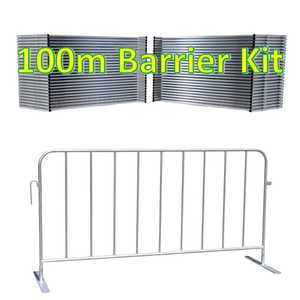 Barriers: 100m Pedestrian Construction Barrier Kit