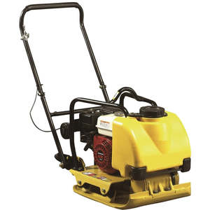 Machinery: 86kg Plate Compactor with Water Tank & Wheels