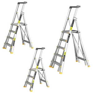 Ladders And Scaffolding: TradeTough AdjustaStep Telescopic Platform Ladder