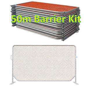 Barriers: 50m Diamond Mesh Construction Barrier Kit
