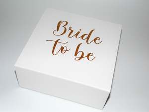 Mini-Large 'Bride To Be' Custom Deluxe Gift Box (Add 3-10 items approx.)