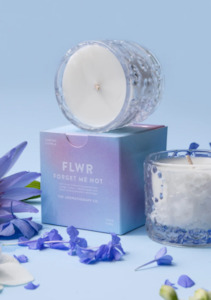 Candles Home Fragrances: FLWR Soy Candle - Forget me not